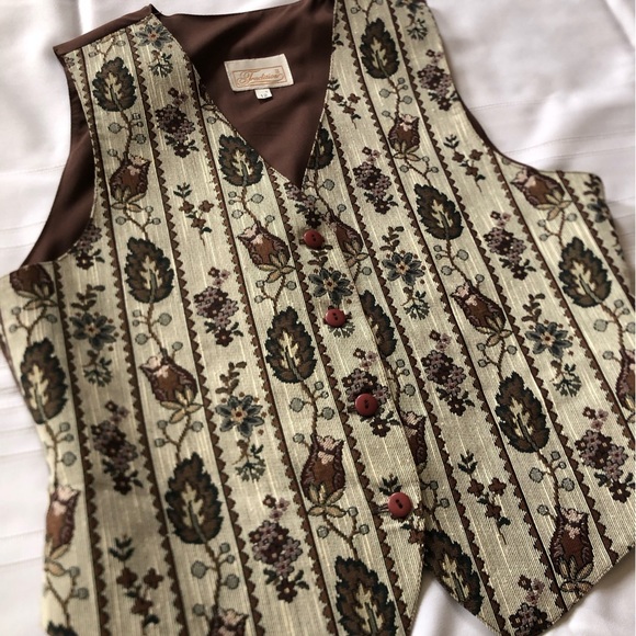 Vtg Tapestry Vest - Picture 10 of 11